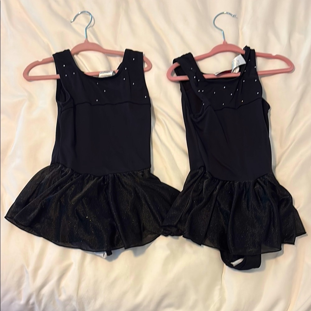 Girls' Black Sparkle Tutu Dance Leotard